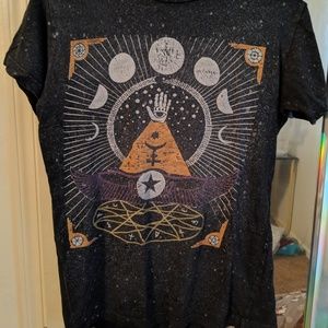 Witchy/Boho Acid Wash Shirt
